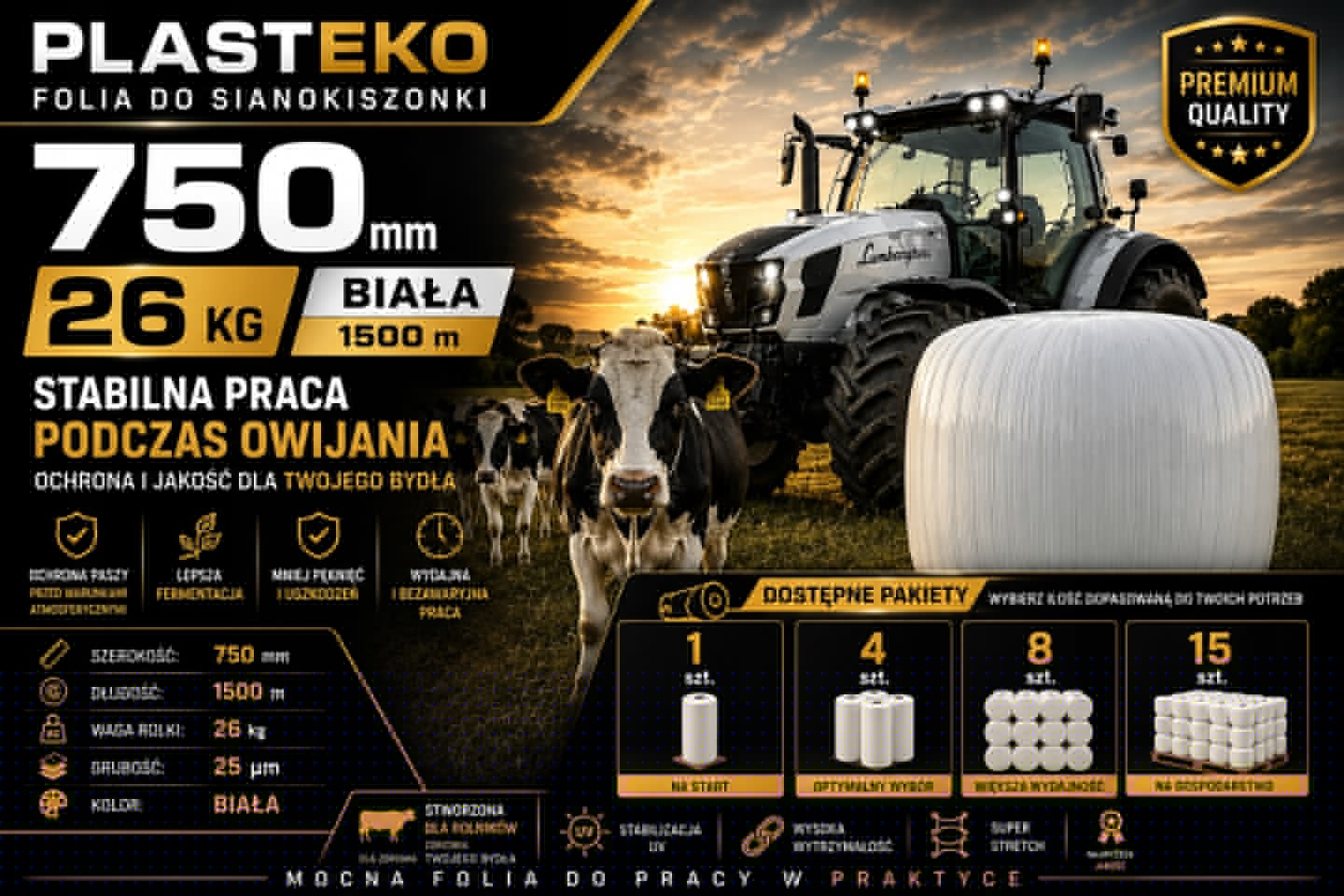 Folia-do-sianokiszonki-750-mm-26-kg-8-szt-BIALA-STANDARD-Szerokosc-produktu-75-cm Folia do sianokiszonki PLASTEKO 750 mm 1500 m 26 kg