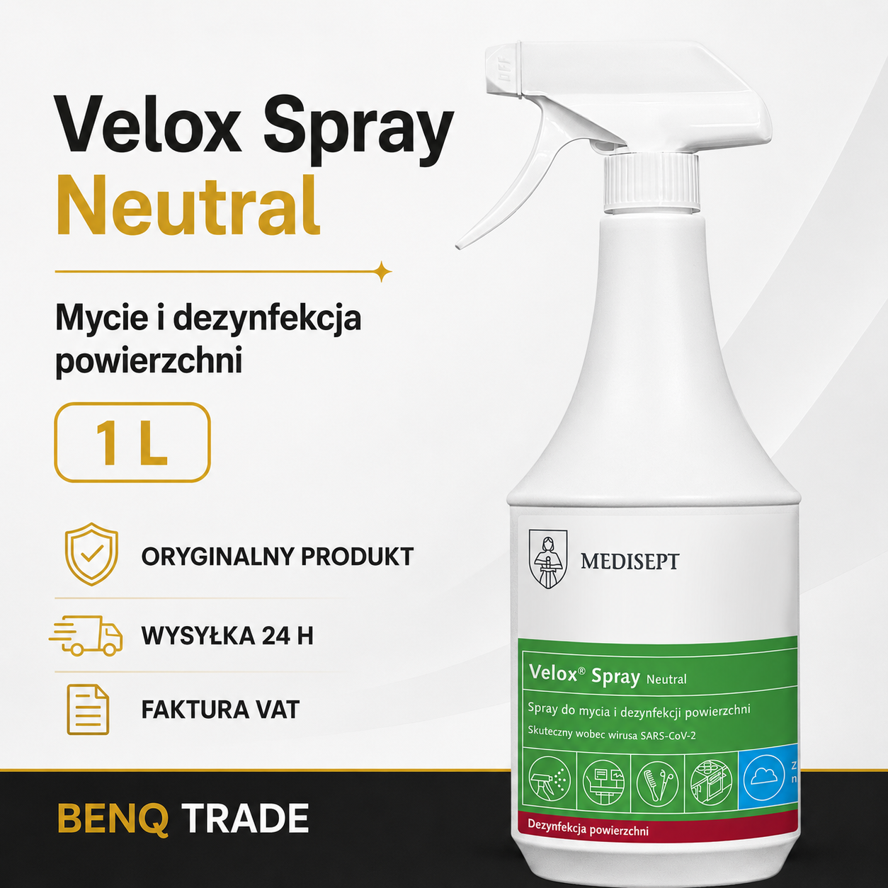 05_VELOX-SPRAY-1L-NEUTRAL Velox Spray Neutral 1 l – płyn do mycia i dezynfekcji powierzchni